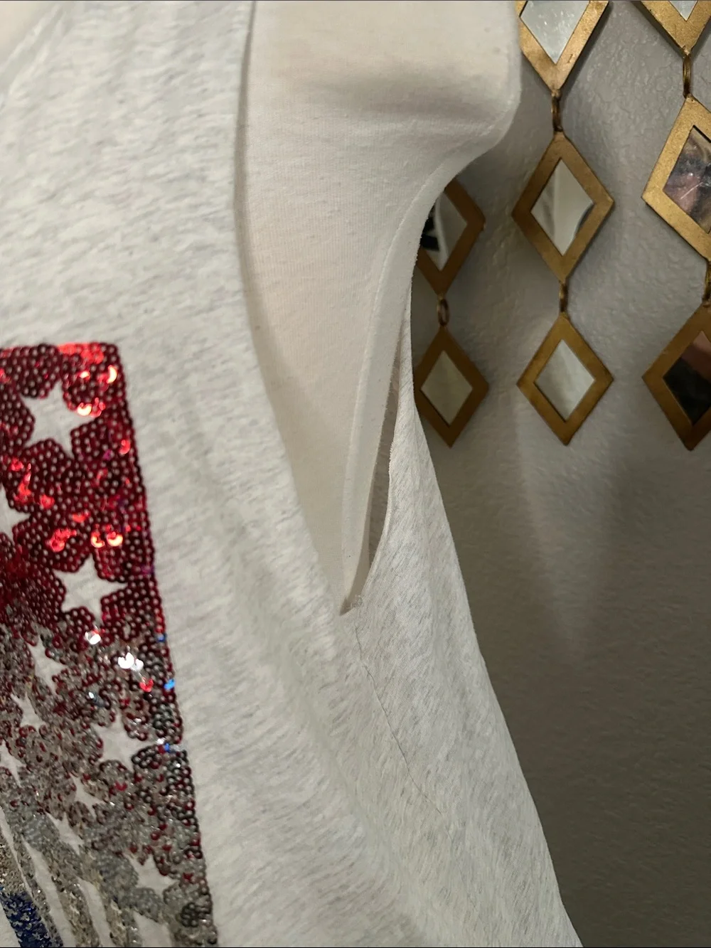 PINK Victoria's Secret Americana USA Sequin Bling Tank Top 🇺🇸 - Picture 6 of 6